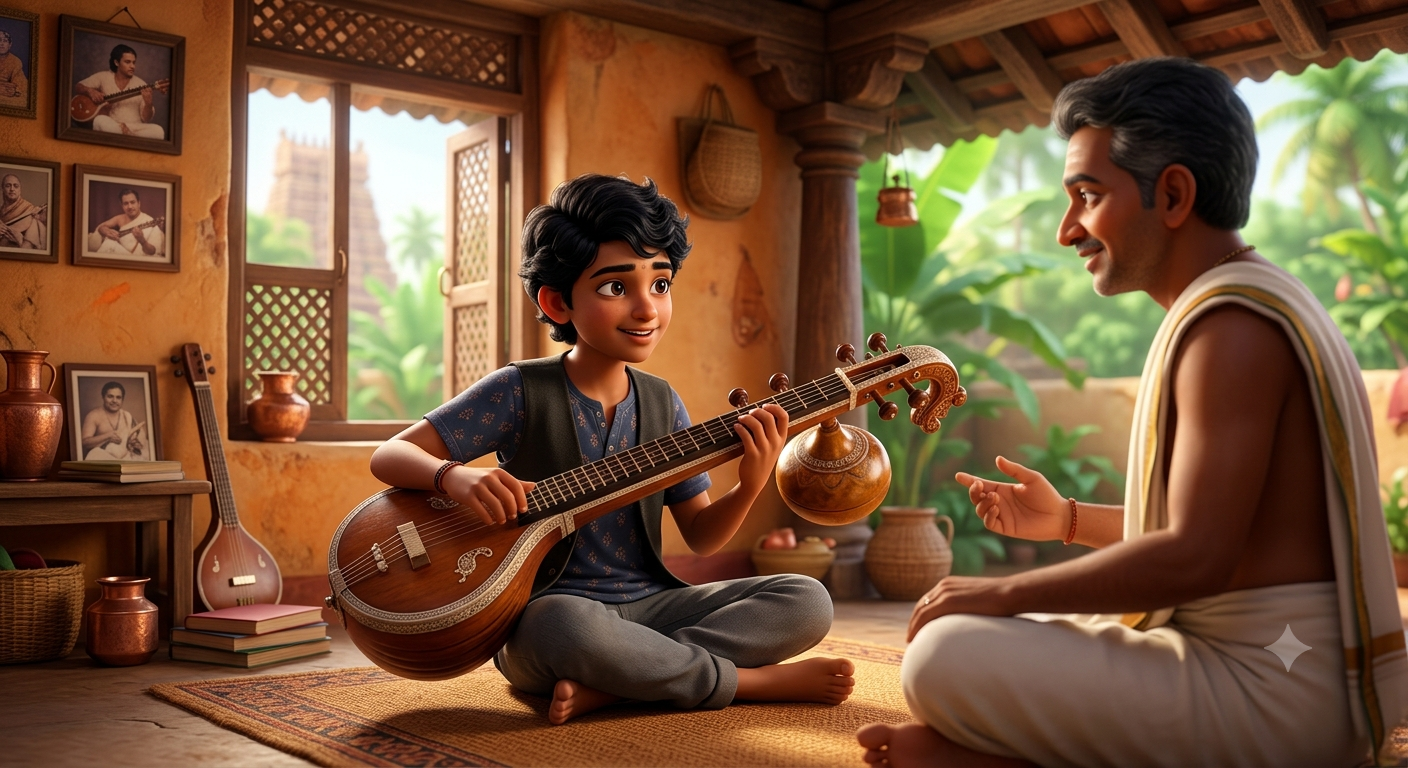 The Three Strings of the Veena